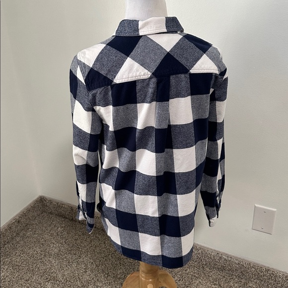 🚗 J. Crew 1/2 Zip Flannel Shirt - Picture 3 of 5
